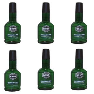 Brut Splash On 3.5 ounce Original Fragrance (Pack of 6) Brut Men's Fragrances