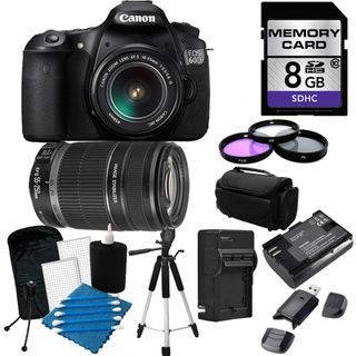 Canon EOS 60D Pro Digital SLR Camera with 18 55 & 55 250 IS II Lens Bundle Canon Digital SLR