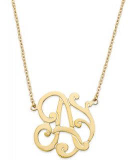 Giani Bernini 24k Gold over Sterling Silver Necklace, B Initial Pendant   Necklaces   Jewelry & Watches
