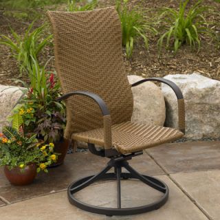 The Outdoor GreatRoom Company Naples Swivel Dining Arm Chairs (Set of