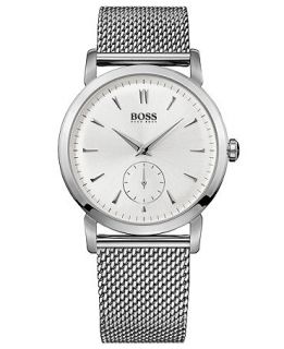 Hugo Boss Watch, Mens Stainless Steel Mesh Bracelet 40mm HB1013 1512778   Watches   Jewelry & Watches