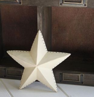 wooden white star by posh totty designs interiors