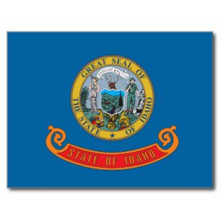 Idaho state flag post cards