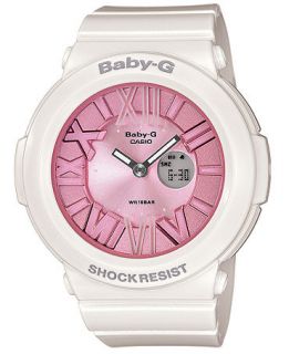 Baby G Watch, Womens Analog Digital White Resin Strap 43mm BGA161 7B2   Watches   Jewelry & Watches