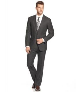 Tasso Elba Suit, Brown Stripe with Blue Deco   Suits & Suit Separates   Men