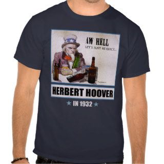 Herbert Hoover 1932 Campaign Men's Dark T shirt
