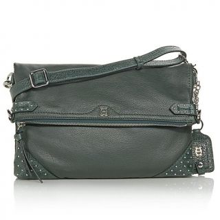 OH by Joy Gryson Genuine Leather and Studded Crossbody Bag