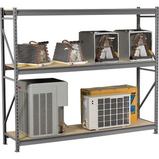 Tennsco Bulk Storage Rack Add-On — 72in.W x 24in.D x 72in.H, Particleboard Shelves, Model# BU-722472PAMG  Warehouse Style Storage Racks