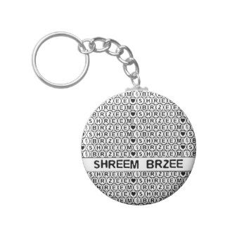 White Chant Shreem Brzee money mantra Key Chain