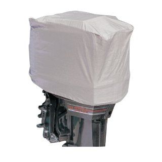 Leader Accessories Gray 300D Polyester Outboard Motor Hood Cover Fits Motor 115 225hp  Boat Covers  Sports & Outdoors