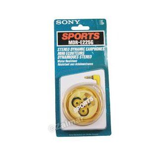 Sony Sports Water Resistant Stereo Dynamic Earphones (Model# MDR E225G) 