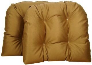 American Mills 44972.222 Soft Plain Dining Chair Pad, Set of 2   Throw Pillows