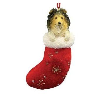 Christmas Ornament Shetland Sheepdog  Decorative Hanging Ornaments  Patio, Lawn & Garden