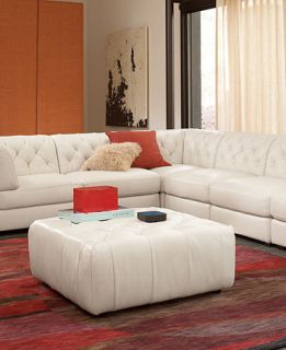Rosario Leather Modular Living Room Furniture Collection with Sets & Pieces   Furniture
