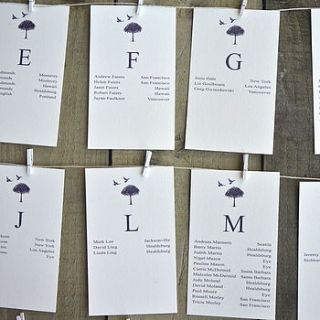 l'arbe table plan cards by paper and inc