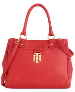 Tommy Hilfiger Handbag, TH Monogram Leather Convertible Shopper   Handbags & Accessories