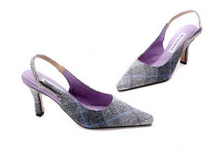 tweed slingback heels by mandarina shoes