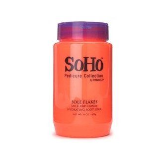 Soho Sole Flakes Milk and Honey Hydrating Foot Soak 16 oz. Health & Personal Care