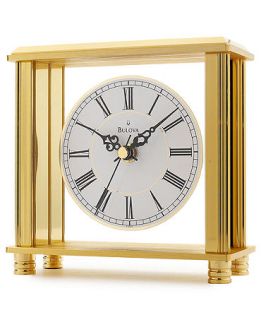 Bulova Gold Tone Tabletop Clock B1703   Watches   Jewelry & Watches