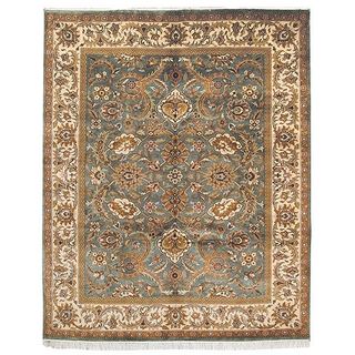 Hand knotted Dynasty Green/ Ivory Wool Rug (8' x 10') Safavieh 7x9   10x14 Rugs