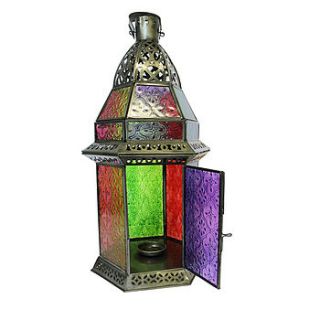 hexagonal tealight lantern hang or stand by lindsay interiors