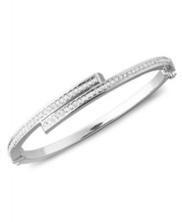 Sterling Silver Bracelet, Black and White Diamond Bangle (1/2 ct. t.w.)   Bracelets   Jewelry & Watches