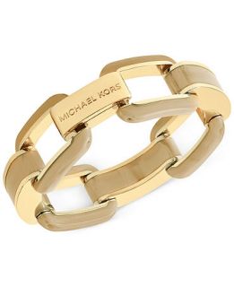 Michael Kors Gold Tone Horn Link Bracelet   Fashion Jewelry   Jewelry & Watches