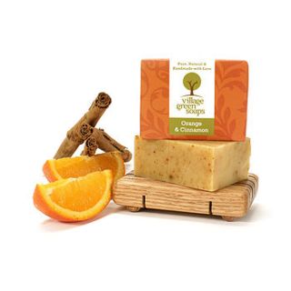 orange and cinnamon soap by village green soaps