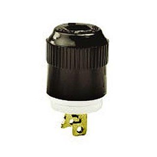Bryant 7465n Techspec® Midget Plug, Ml 1p, 15a, 125v, Black/White