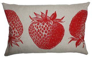 strawberry cushion by the estate yard