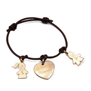 mother's personalised charm bracelet by merci maman
