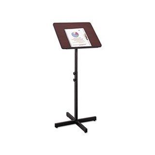 * Adjustable Speaker Stand, 21w x 21d x 30h to 46h, Mahogany/Black   Home Speaker Stands