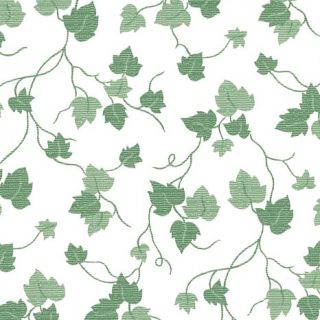 Nordic Shield Flannel Back Vinyl, 54inx15yds   Green Ivy/White