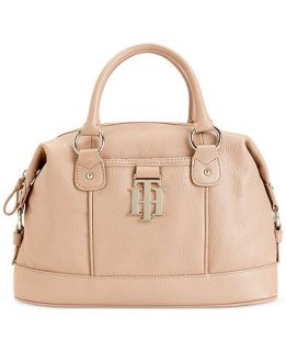 Tommy Hilfiger Monogrammed II Leather Bowler Bag   Handbags & Accessories