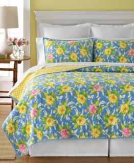 Martha Stewart Collection Tropic Flowers Standard Sham   Quilts & Bedspreads   Bed & Bath