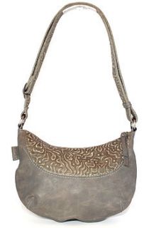 tibana reptile print leather handbag by incantation home & living