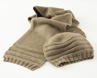 100% cashmere beanie/scarf by cocoonu