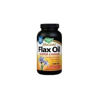 NATURE'S WAY, Flax Oil 1300mg Super Lignan   100 softgels ( Multi Pack) Health & Personal Care