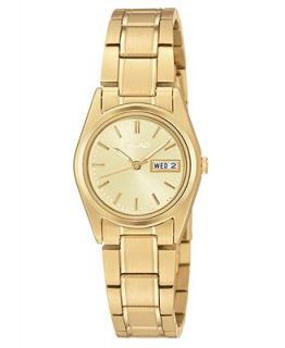 Seiko Watch, Womens Gold Tone Stainless Steel Bracelet 23mm SXA122   Watches   Jewelry & Watches