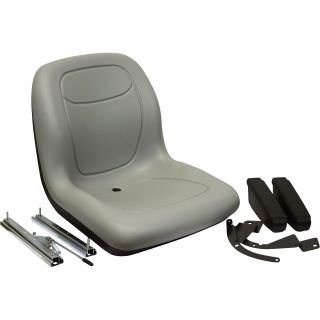 K & M Uni Pro Seat with Arms — Gray, Model# 7806  Lawn Tractor   Utility Vehicle Seats