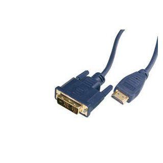 CABLES TO GO 5m Velocity 19 pin HDMI Type A Male 24 pin DVI Digital Male Video Cable Blue Electronics