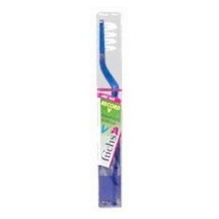 Fuchs Brushes Record V Nylon Bristle Toothbrush, Adult Soft ( Multi Pack) Health & Personal Care
