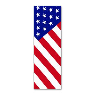 American Flag Book Mark. Business Card Template