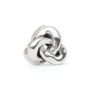 Trinity Bead Charm in Sterling Silver   Made in the USA by Novobeads   Fits Pandora, Biagi and Other European Bead Bracelets Jewelry