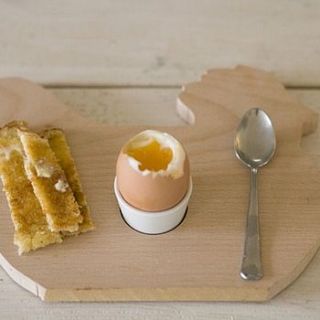 wooden chicken egg cup board by little red heart