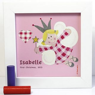 gingham fairy print personalised by lizajdesign