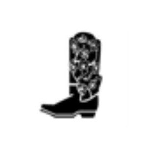 Cowboy Boot Rubber Stamp