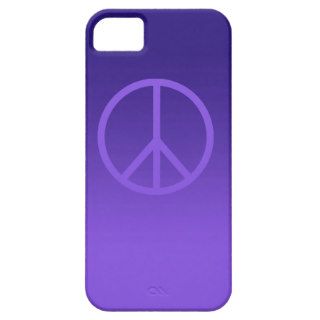Indigo Purple Peace Sign iPhone 5 Cases