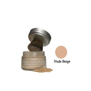 Loreal Bare Naturale Powdered Mineral Foundation SPF 19, Nude Beige   1 Ea  Foundation Makeup  Beauty