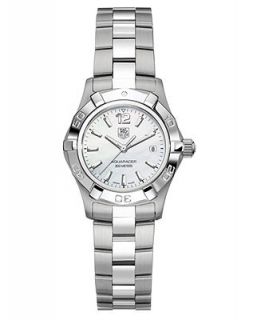 TAG Heuer Womens Swiss Aquaracer Stainless Steel Bracelet Watch 27mm WAF1414.BA0812   Watches   Jewelry & Watches